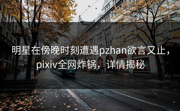 明星在傍晚时刻遭遇pzhan欲言又止，pixiv全网炸锅，详情揭秘
